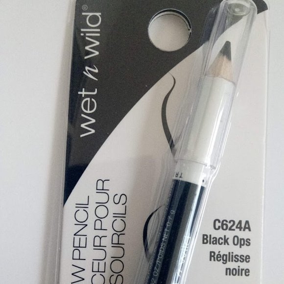 Wet N Wild Dual Ended Brow Pencil & Eye Brow Brush Black Ops C264A Net WT .7g - Picture 3 of 7